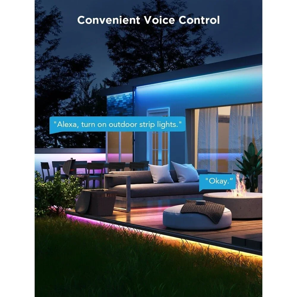 Govee Outdoor LED Smart Strip Lights 32.8ft Work w Alexa Google Home